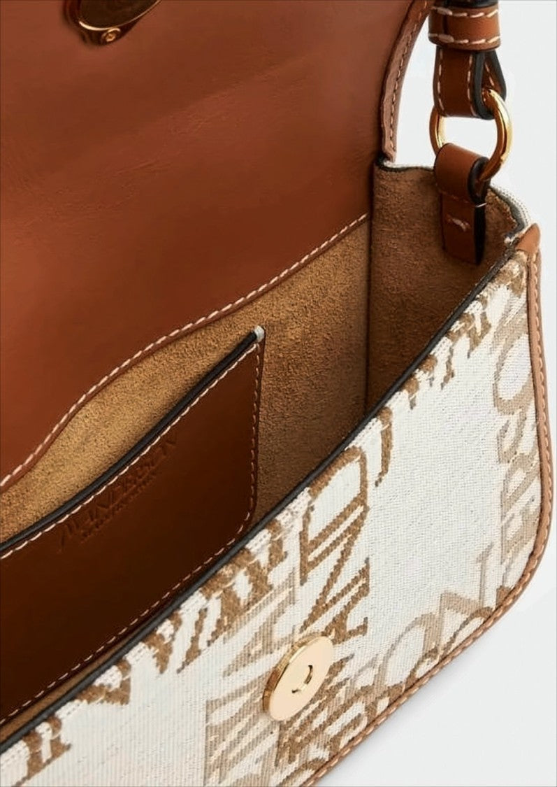 J. W. Anderson Rectangular Crossbody Bag With Logo Print And Chain Accents