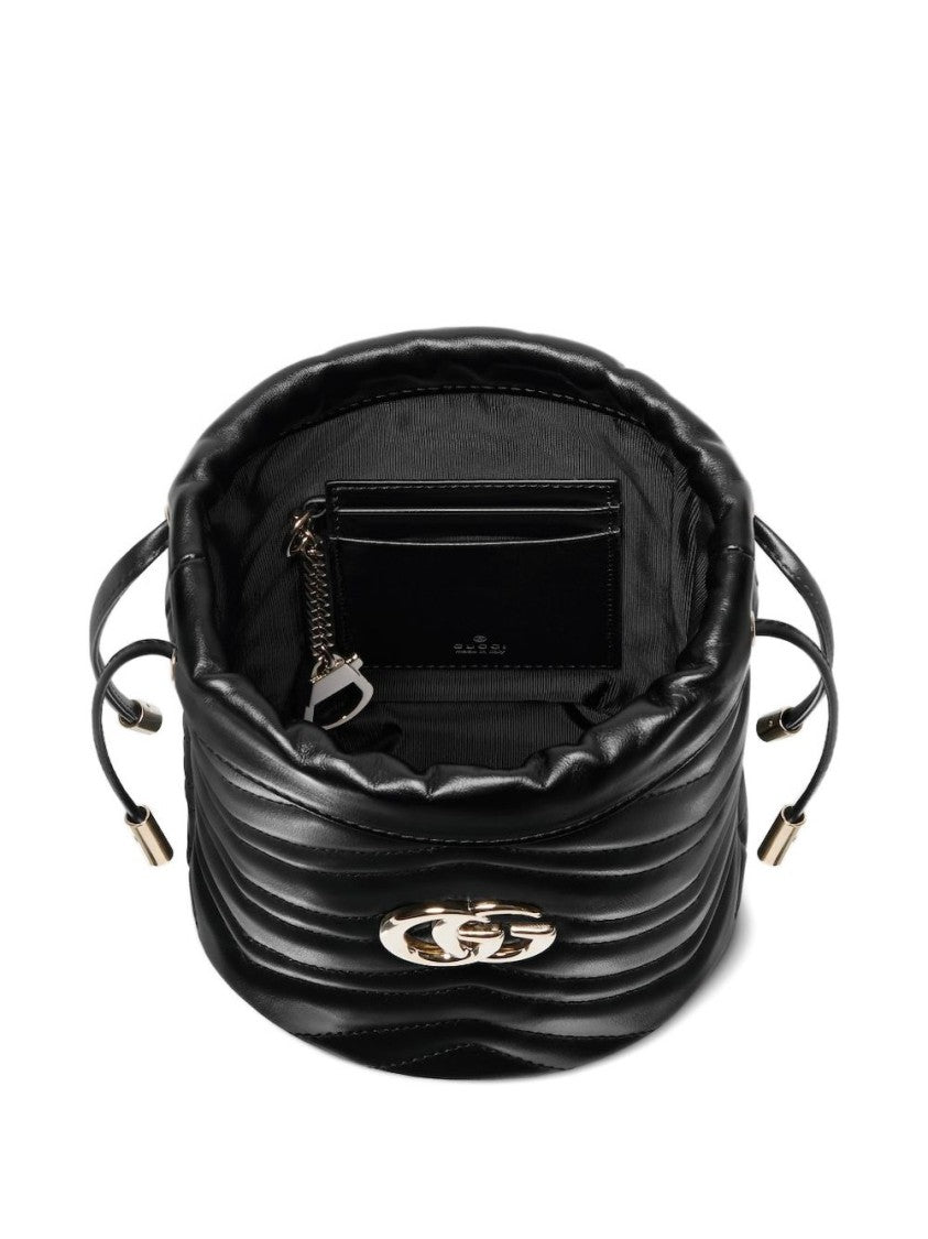 Gucci Chevron-Pattern Quilted Calfskin Bag