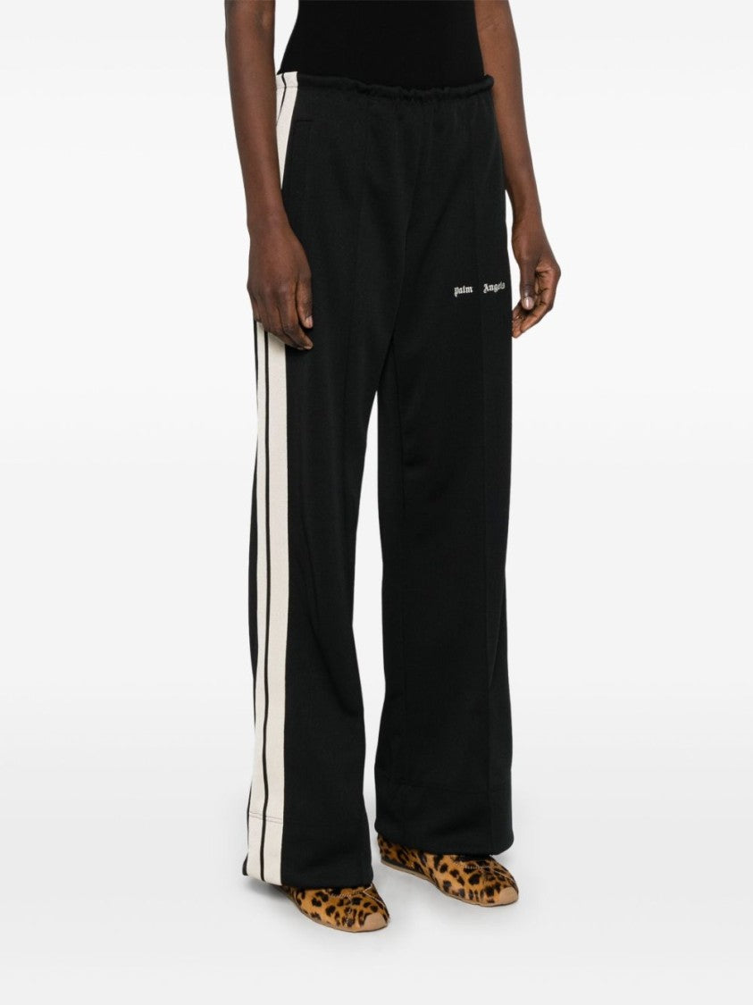 Palm Angels Wide-Leg Trousers With Contrasting Stripe Detail