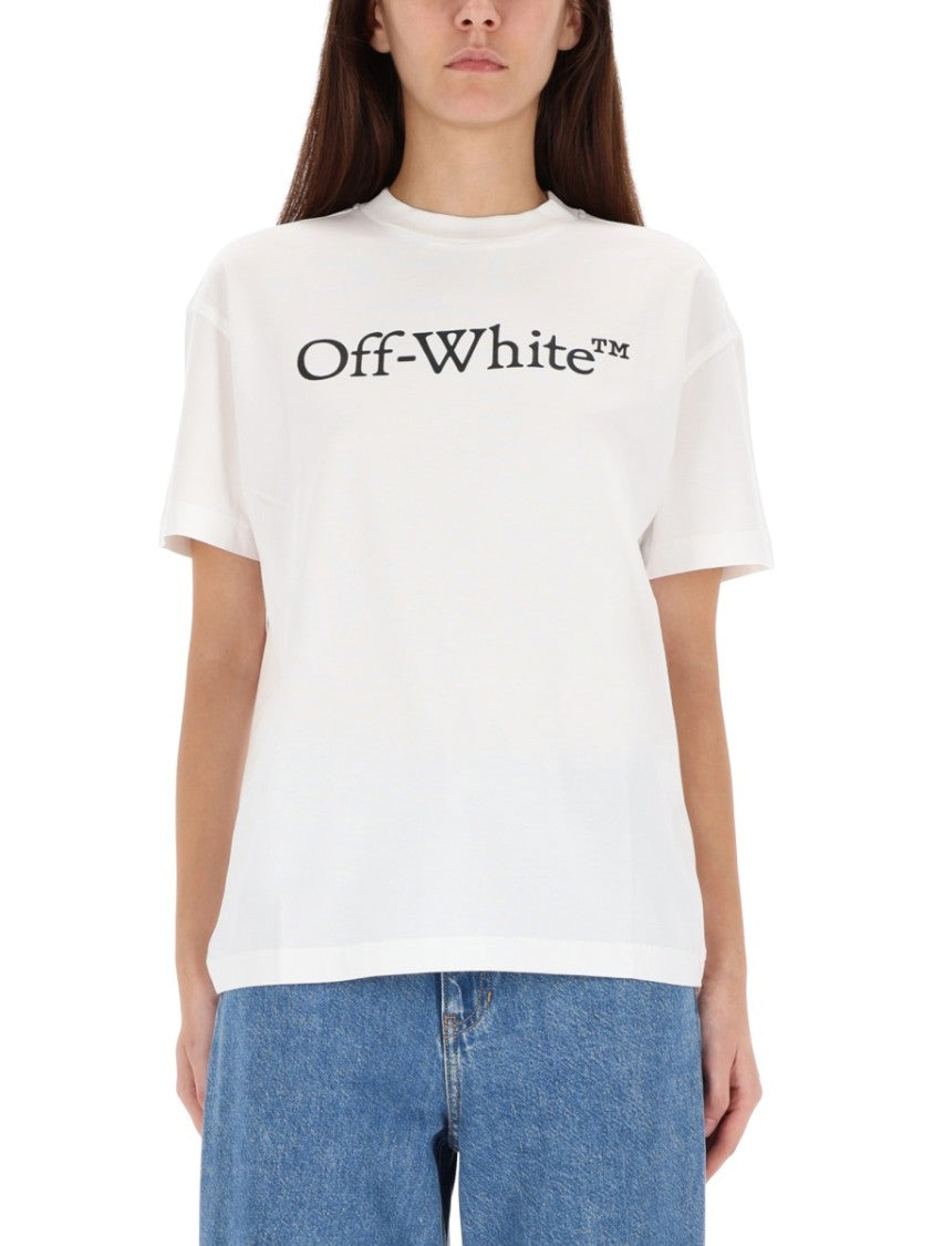 Off-White Short-Sleeve Relaxed Fit T-Shirt