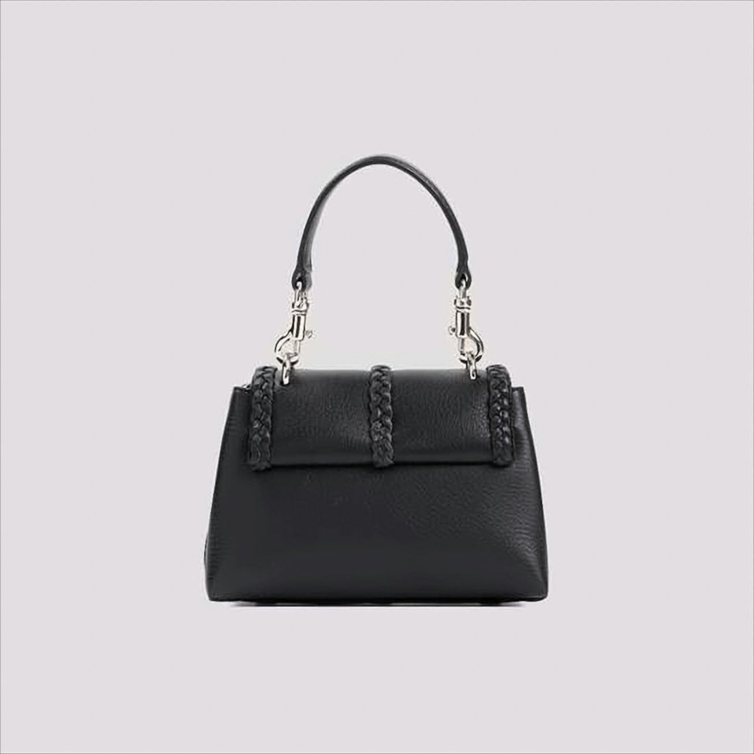 Chloé Braided Detail Calf Leather Shoulder Bag
