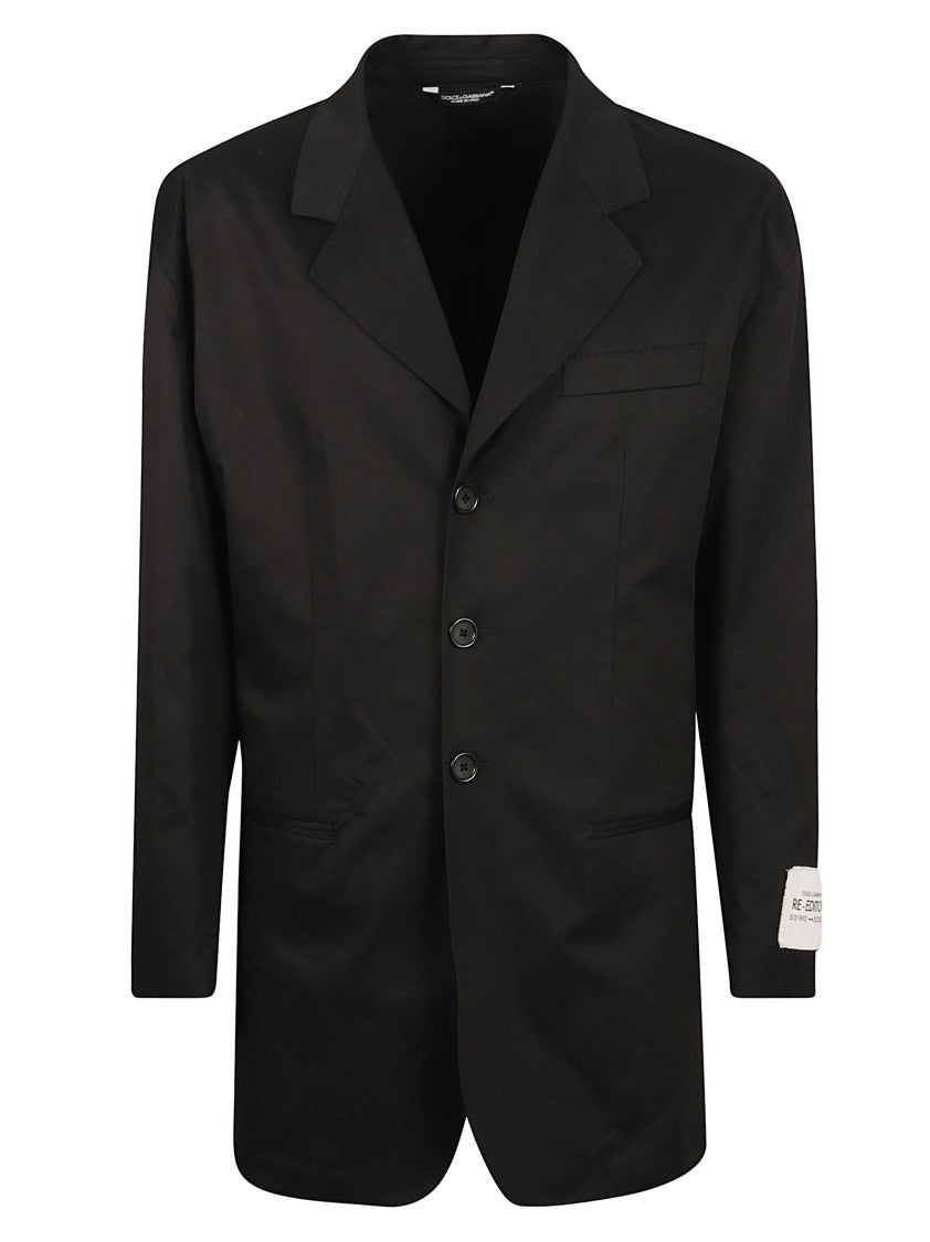 Dolce & Gabbana Tailored Black Jacket With Notched Lapels