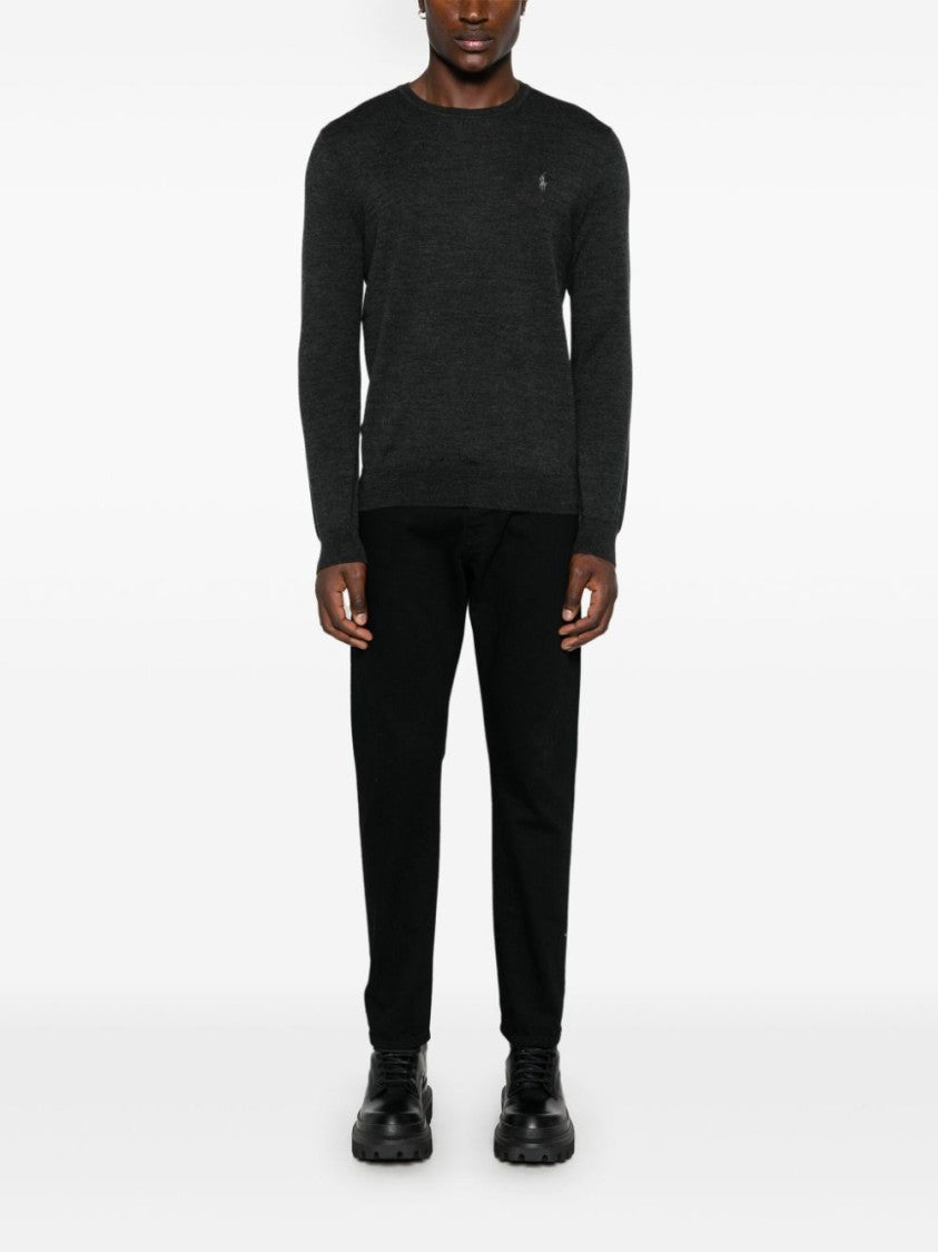 Polo Ralph Lauren Charcoal Grey Wool Sweater