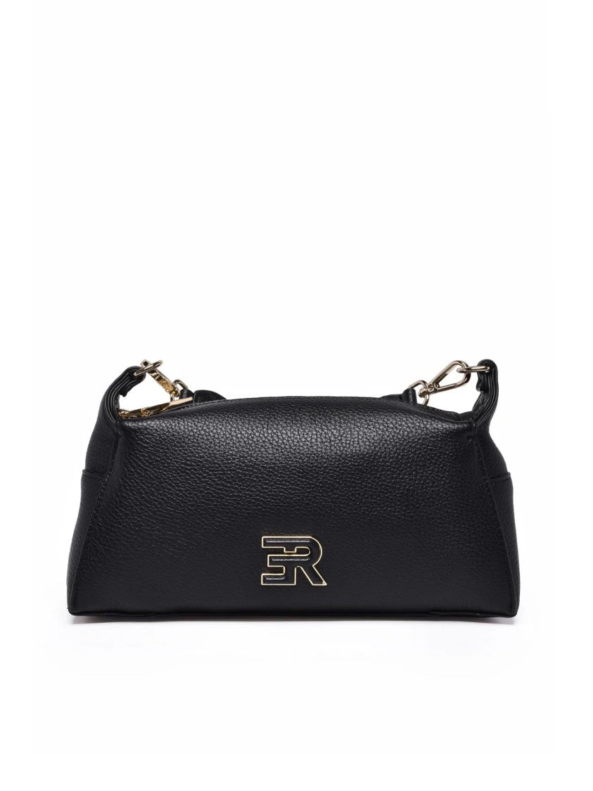 Ermanno Firenze Victoria Handbag With Textured Pebbled Finish And Gold-Tone Hardware