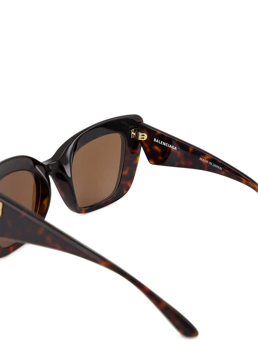 Balenciaga Tortoiseshell Diva Butterfly Oversized Sunglasses