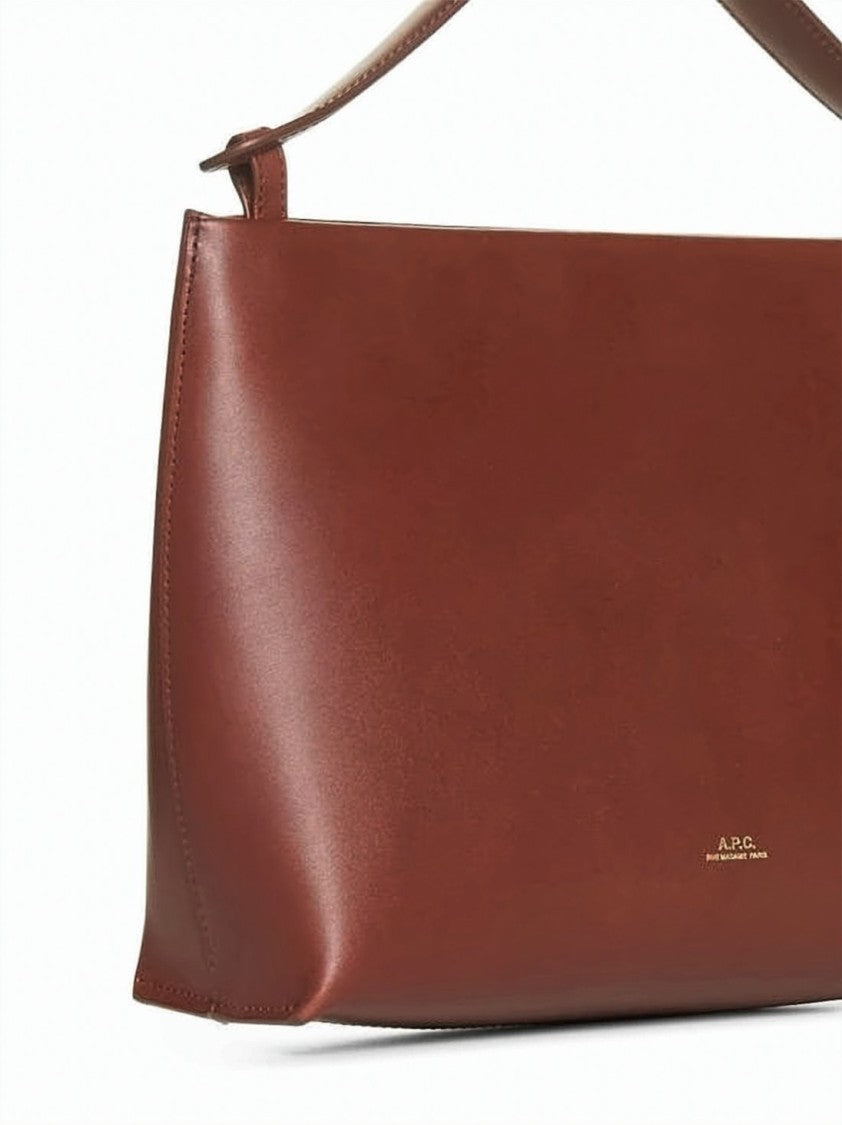 A.P.C. Rectangular Shoulder Bag With Minimalist Gold-Tone Detailing