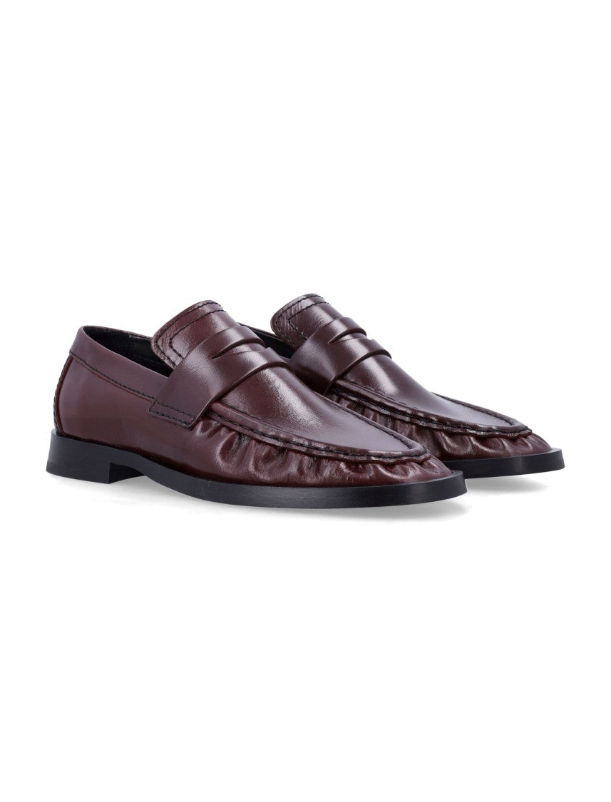 Miista Zita Bordeaux Leather Loafers