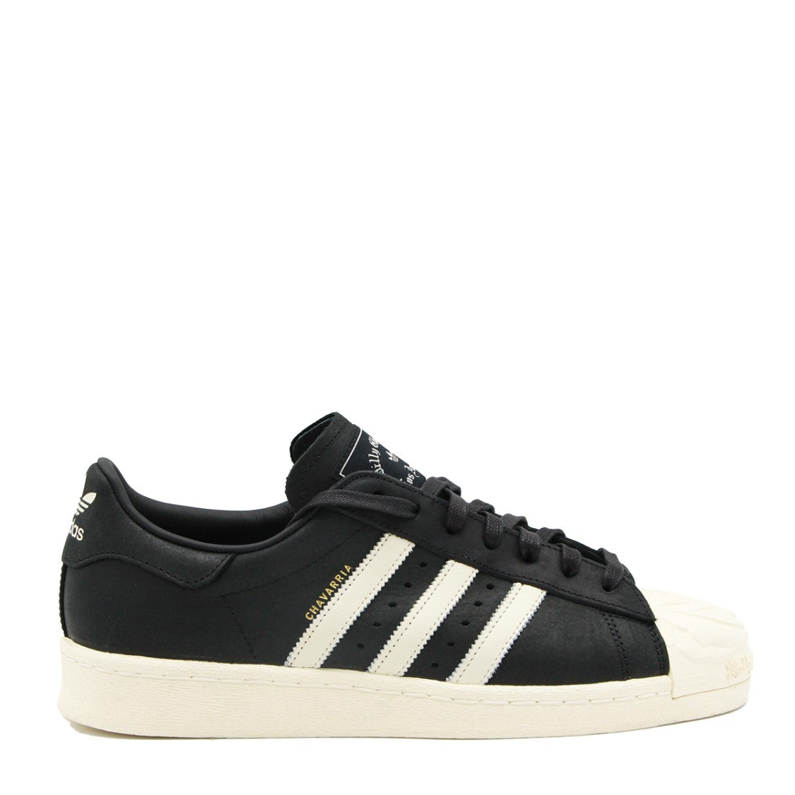 Adidas X Willy Chavarria Black Leather Superstar Sneakers