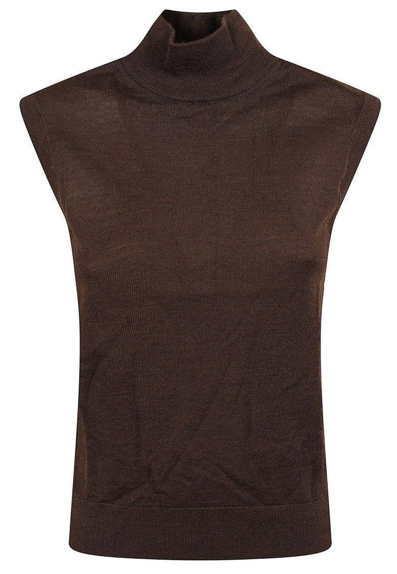 Polo Ralph Lauren Sleeveless Turtleneck Pullover With Fine-Knit Construction
