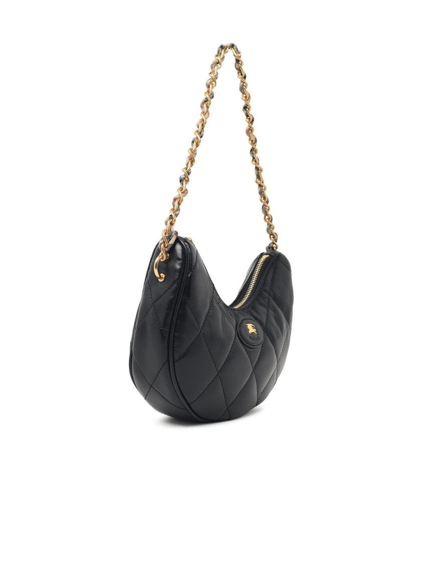 Burberry 'Horseshoe' Black Leather Bag