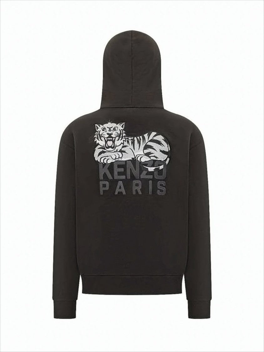 Kenzo Relaxed Fit Tiger Graphic Hoodie