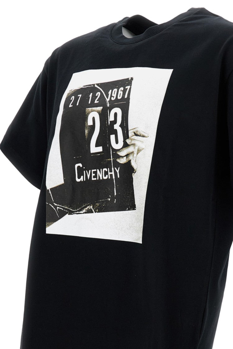 Givenchy Straight Fit Black Cotton T-Shirt