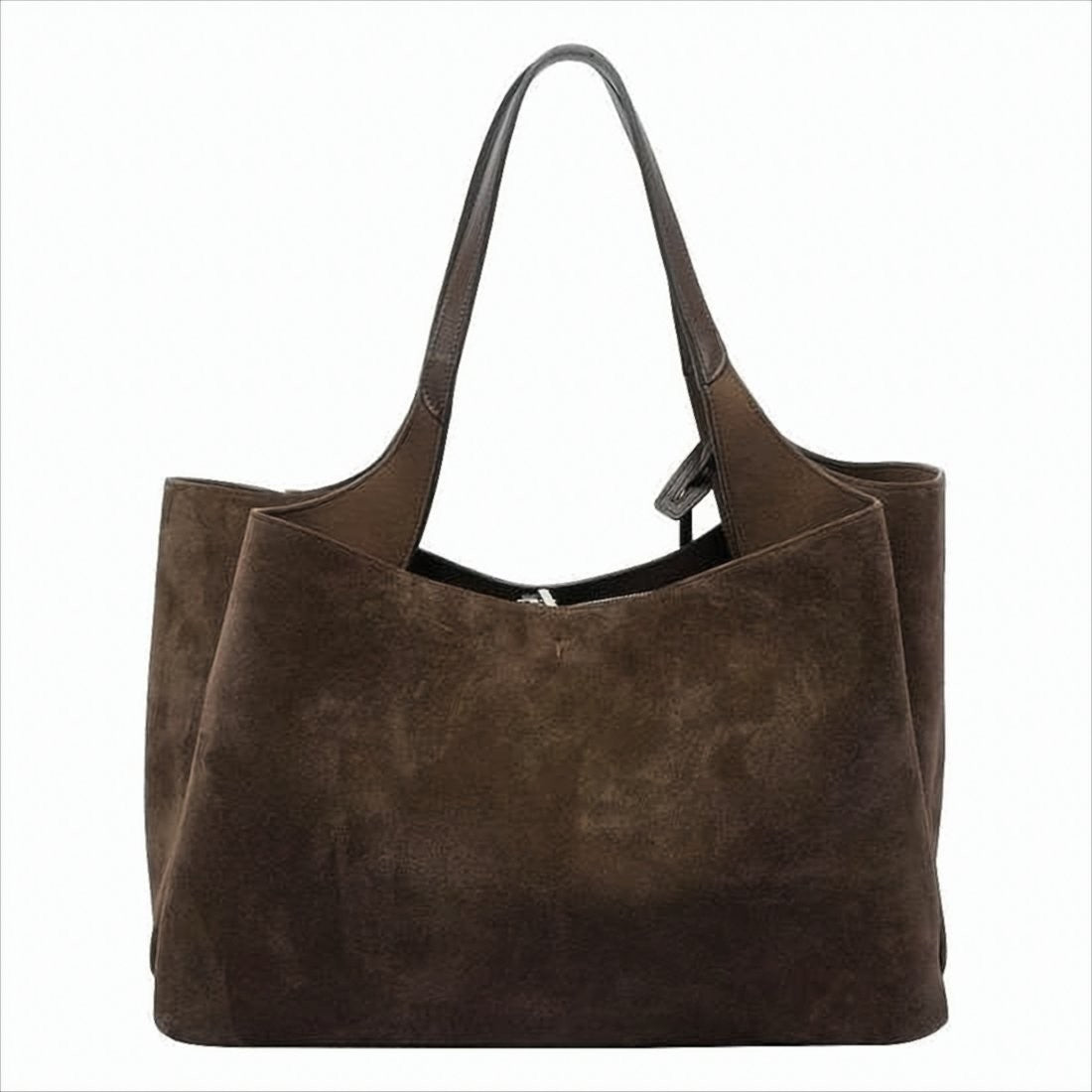 Tod's Suede Calf Leather Shoulder Bag With Metallic Detail