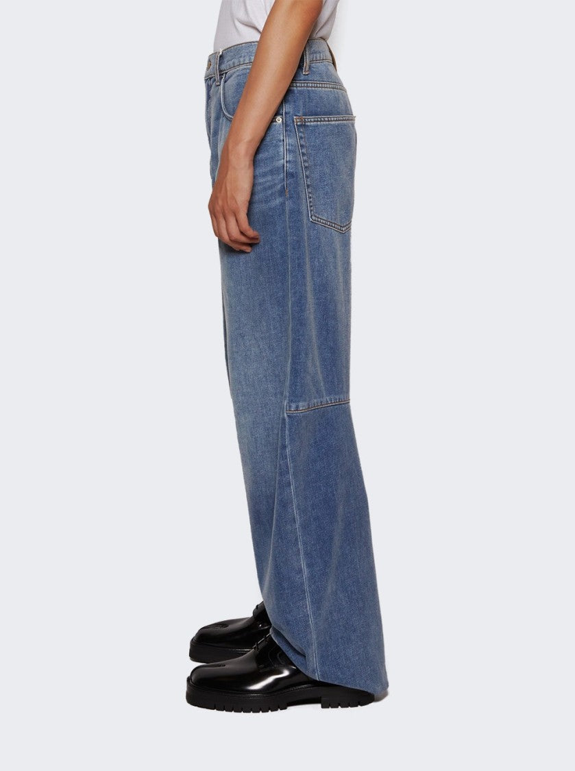 Alexander Wang Brushed Denim Jean Washed Light Blue