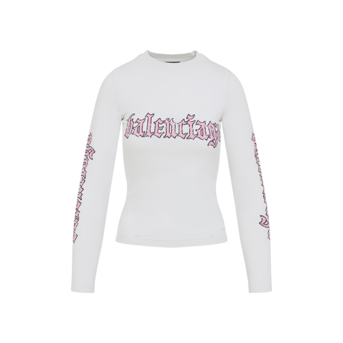 Balenciaga Long-Sleeve Cotton Blend T-Shirt