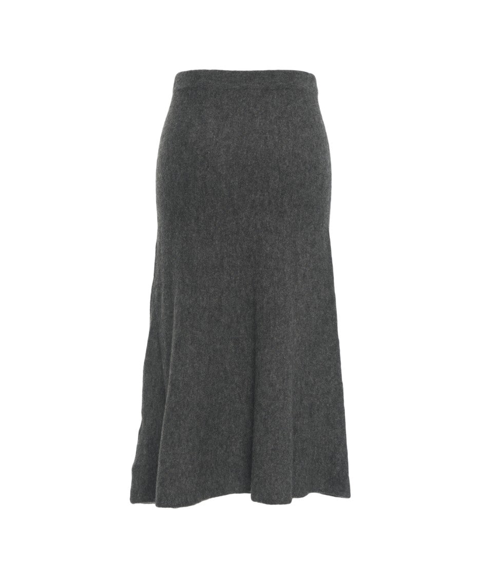 Kaos Knitted Midi Skirt With Trapeze Silhouette