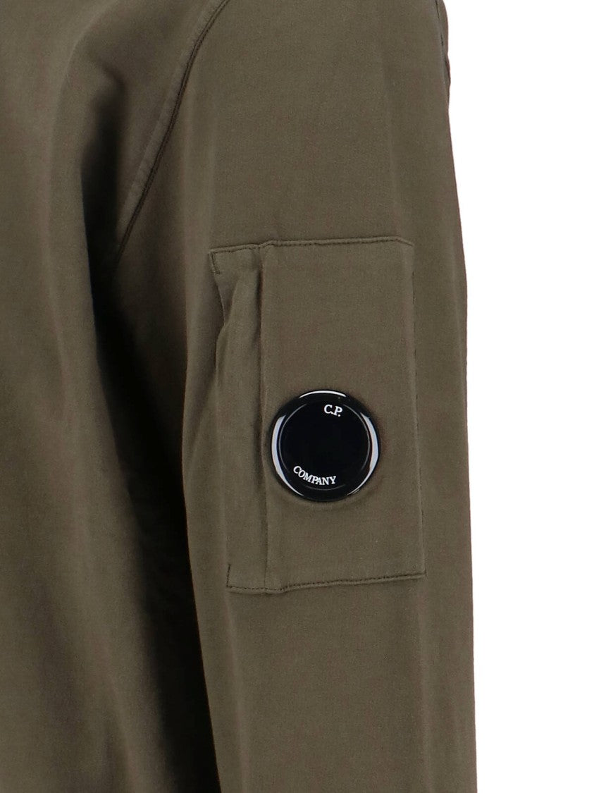 C.P. Company Classic Knit Sweater In Rich Green Tone
