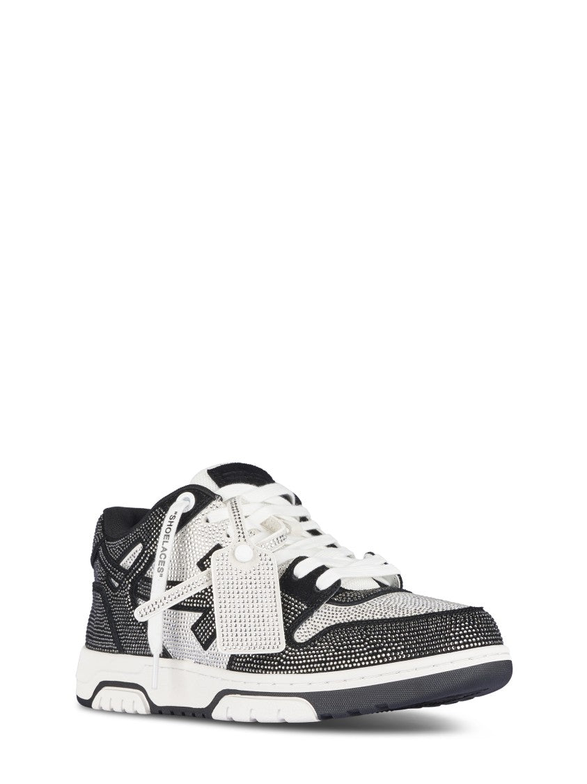 Off-White Low-Top Sneakers With Dotted Pattern And Signature Logo