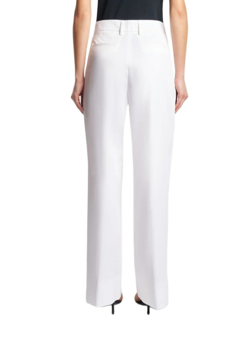 Pt0w High-Waisted Wide-Leg Trousers With Front Pleats And Tailored Finish