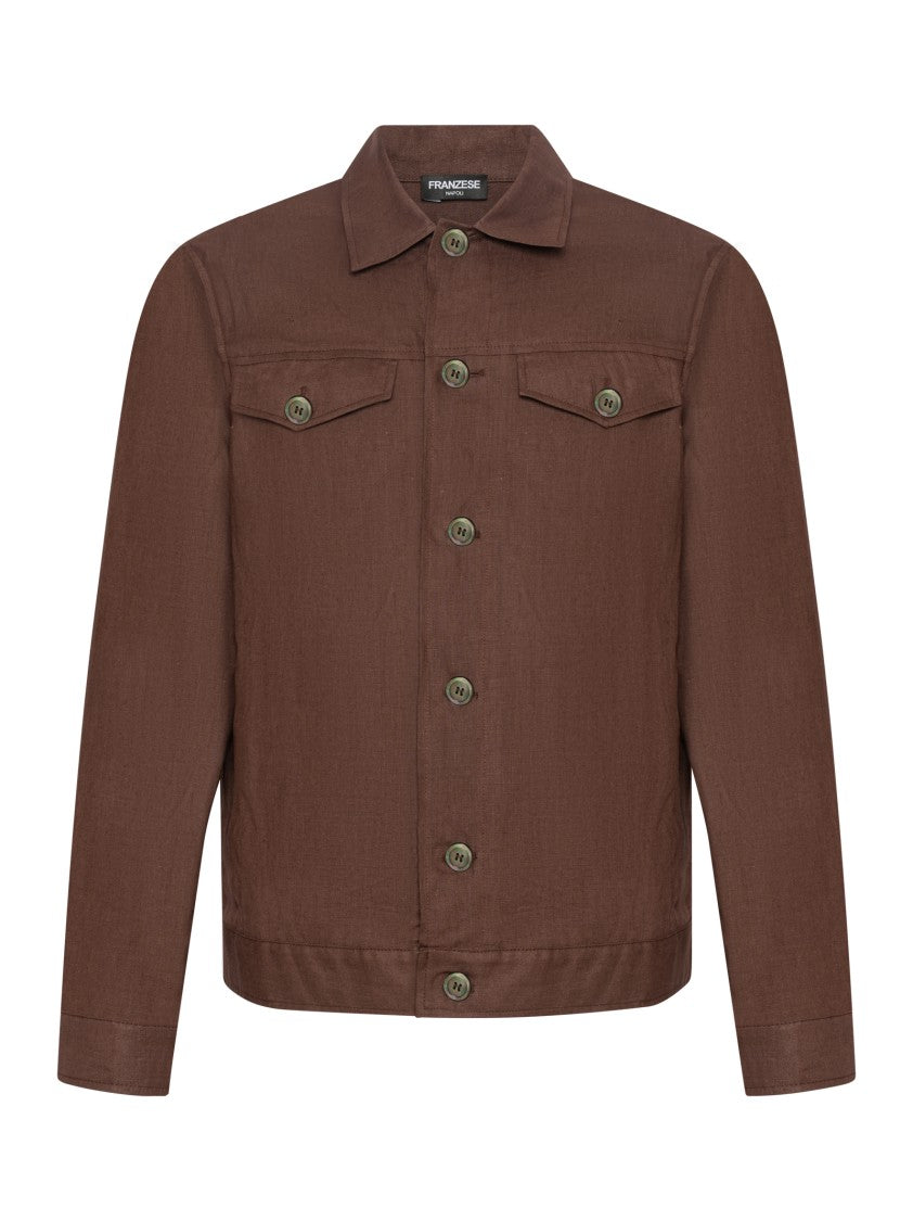 Franzese Collection Saharan Jacket In Breathable Irish Linen