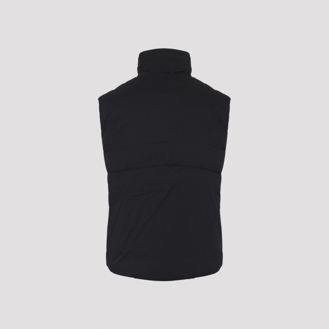 Canada Goose Padded Black Lodge Vest With Iconic Chest Logo