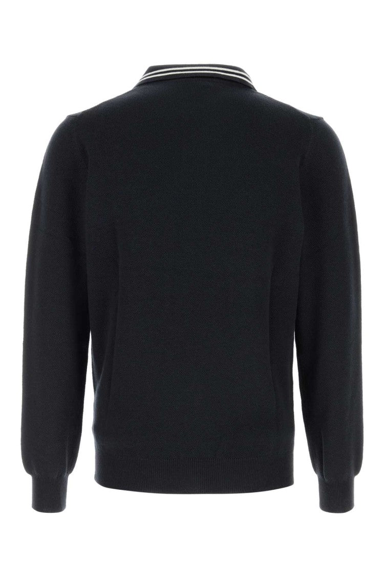 Autry Blue Knit Polo Shirt