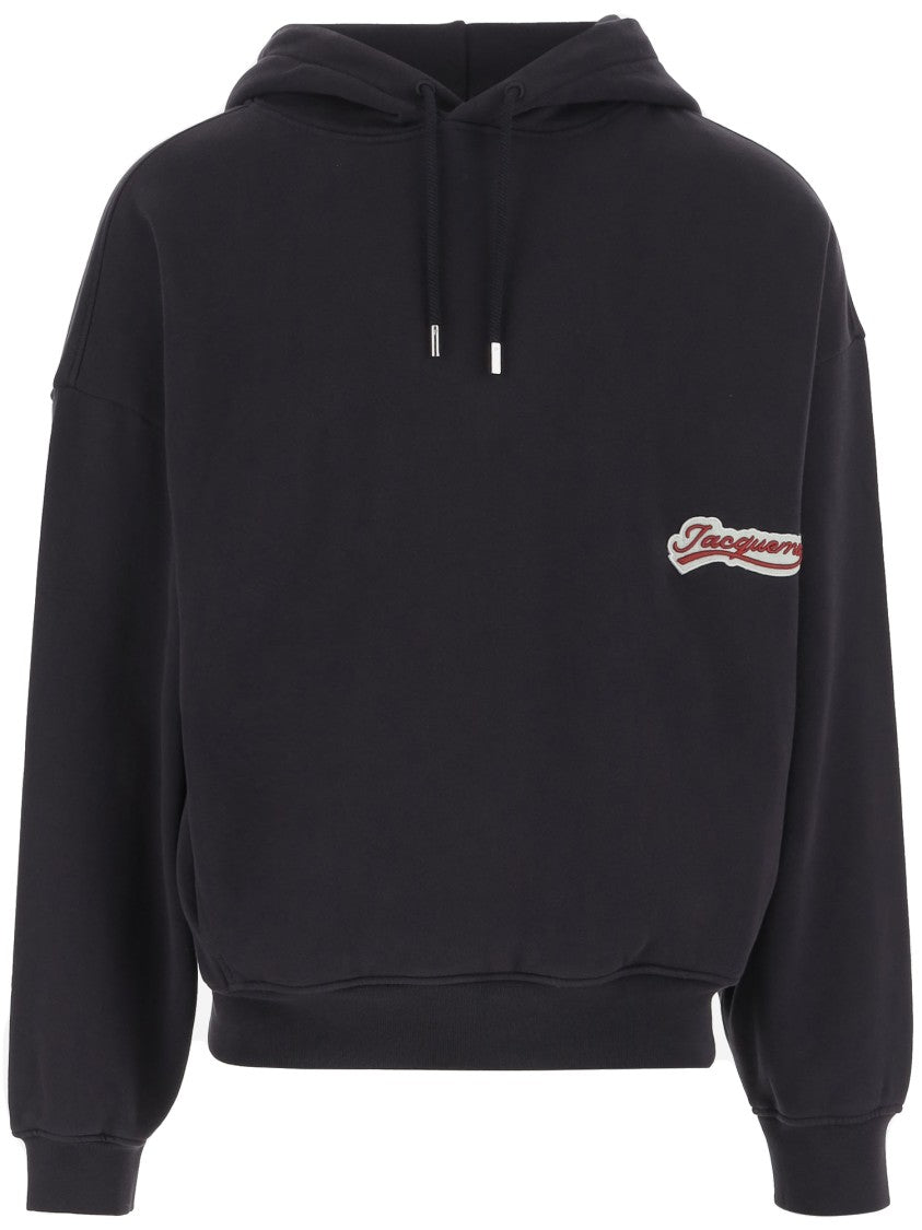 Jacquemus Cotton Sweatshirt With Embroidered Varsity Patch