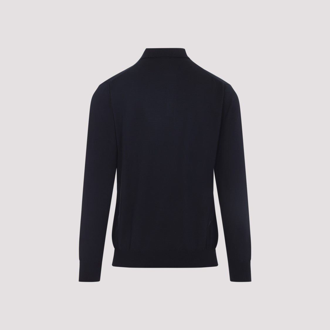 Kiton Fitted Long-Sleeve Polo Shirt With Classic Collar