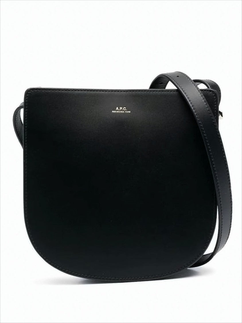 A.P.C. Structured Crossbody Bag With Flap Closure