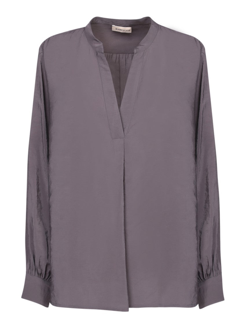 Blanca Vita Long-Sleeve Viscose Tunic