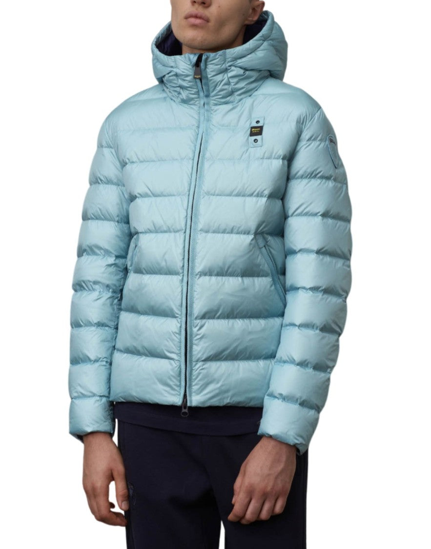 Blauer Down-Filled Nylon Jacket With Fixed Hood