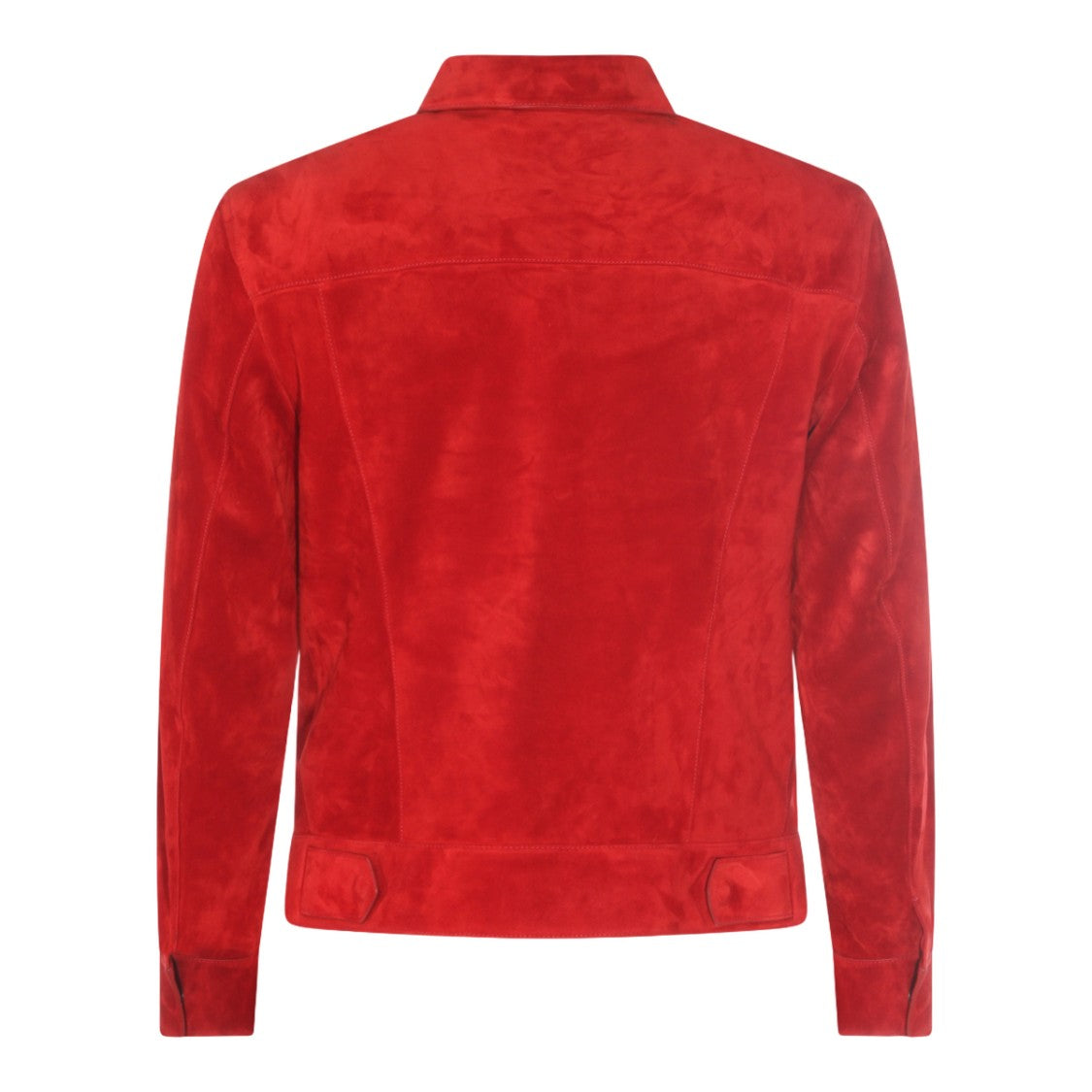 Tom Ford Red Suede Jacket With Tailored Fit