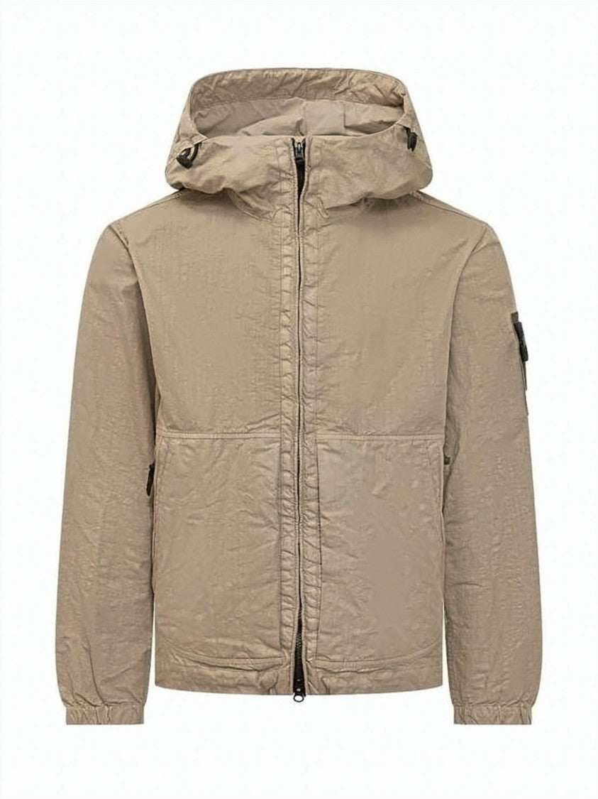 Stone Island Stone Island Lightweight Casual Jacket With Adjustable Hood