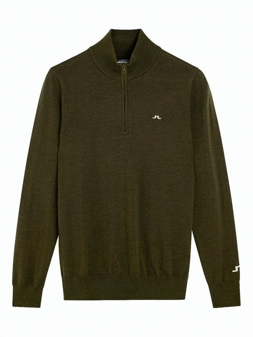J Lindeberg Half-Zip Merino Wool Sweater