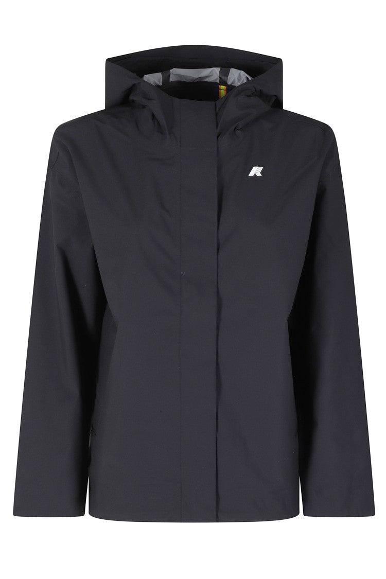 K-Way Black Rose Stretch 2L Waterproof Windproof Polyester Jacket