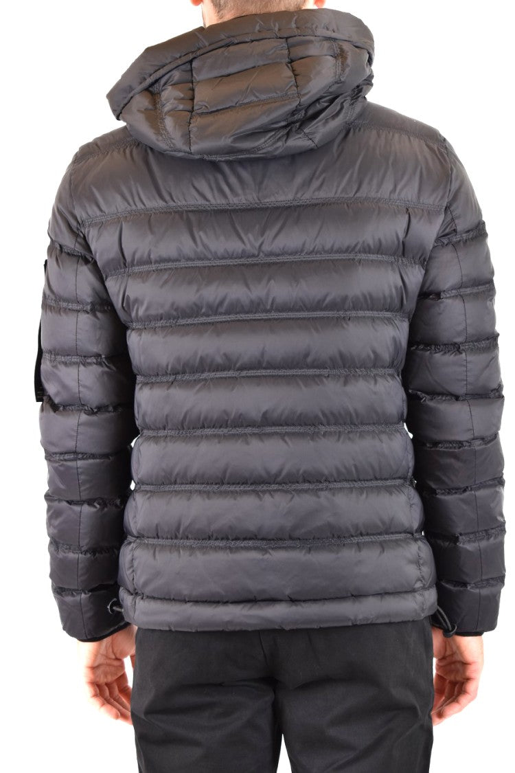 Peuterey Quilted Black Puffer Jacket With Hooded Design