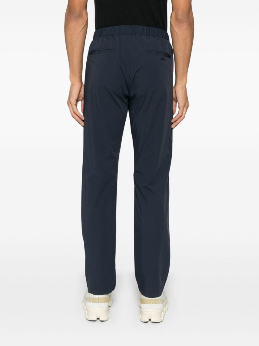 Herno Midnight Blue Stretch Nylon Trousers
