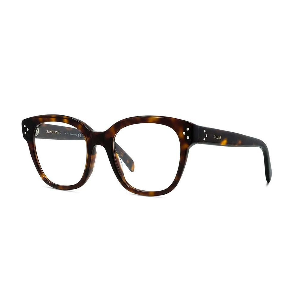 Celine 3 Dots Havana Square Acetate Eyeglasses