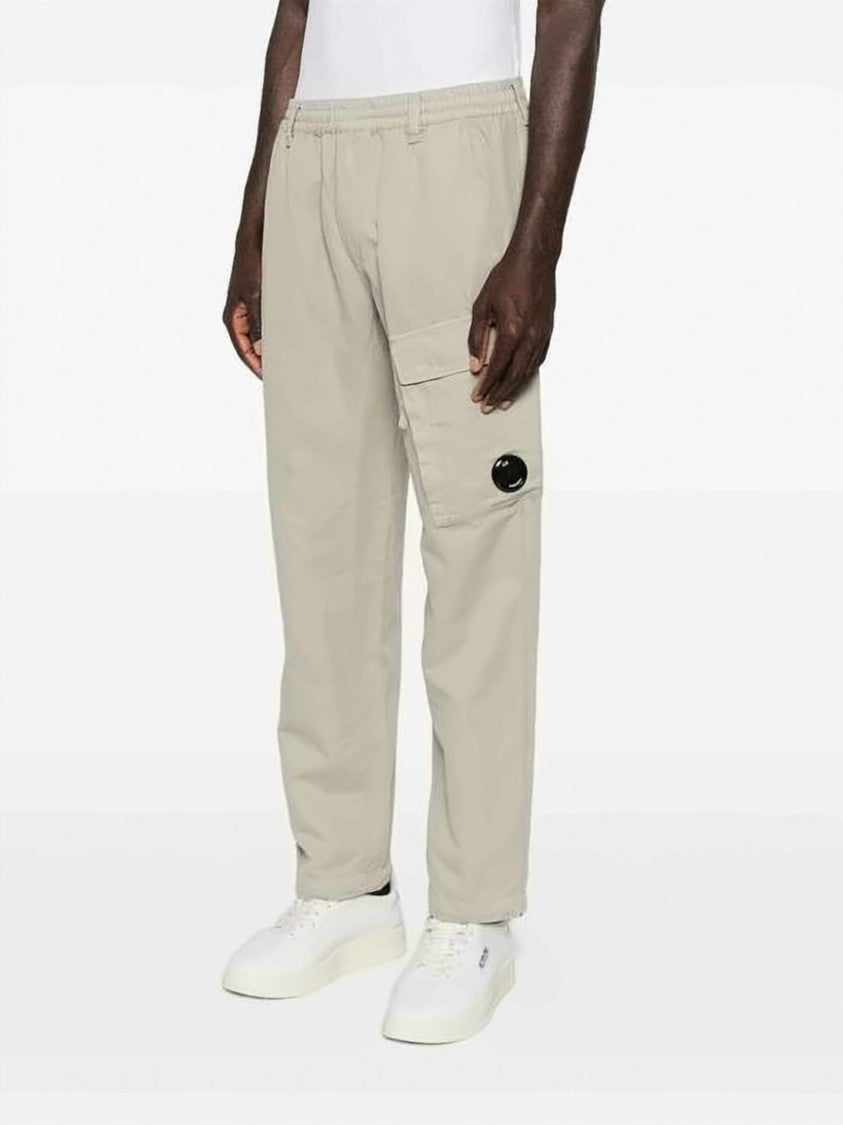 C.P. Company Relaxed Fit Straight Pants With Unique Flap Pocket Detail