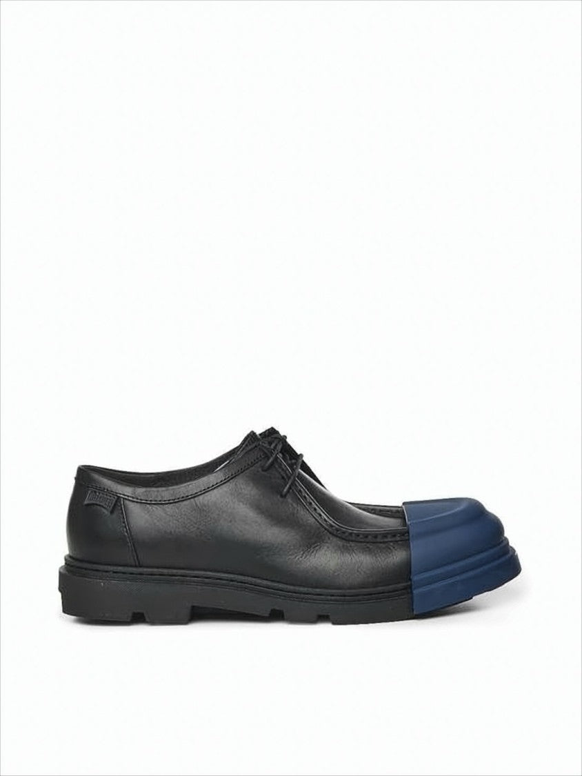 Camper Black Calf Leather Dress Shoes
