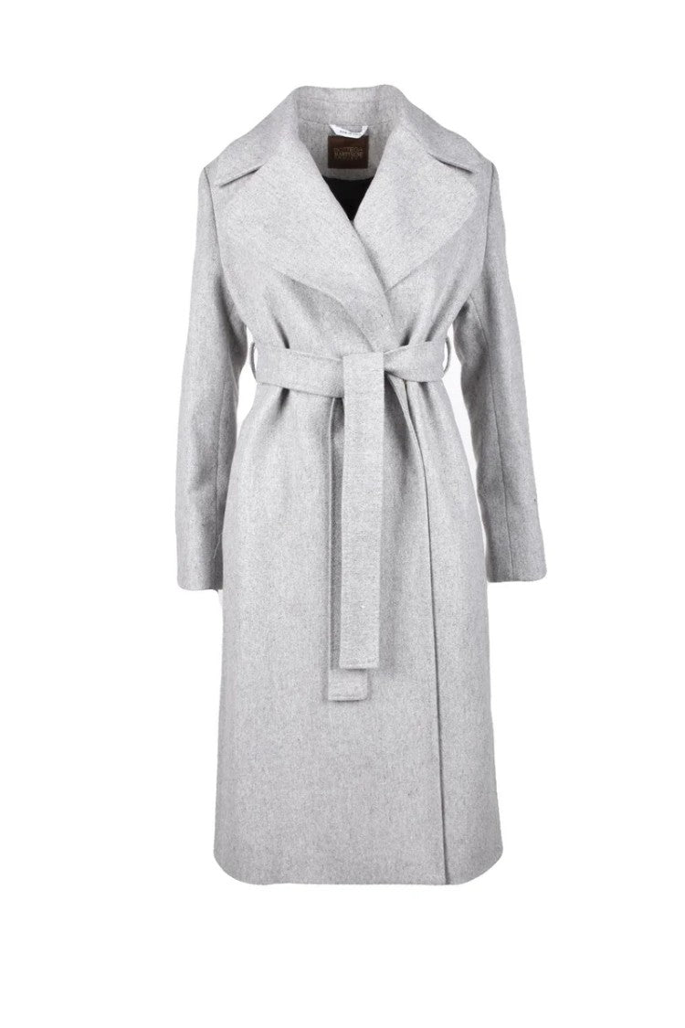 Bottega Martinese Wool Blend Coat - Grey