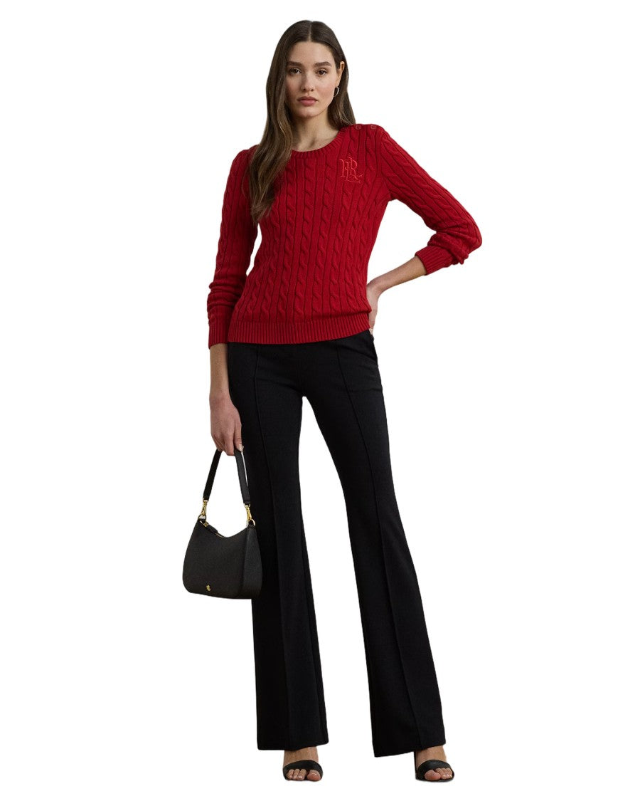 Lauren Ralph Lauren Montiva Long Sleeve Pullover In Madison Red