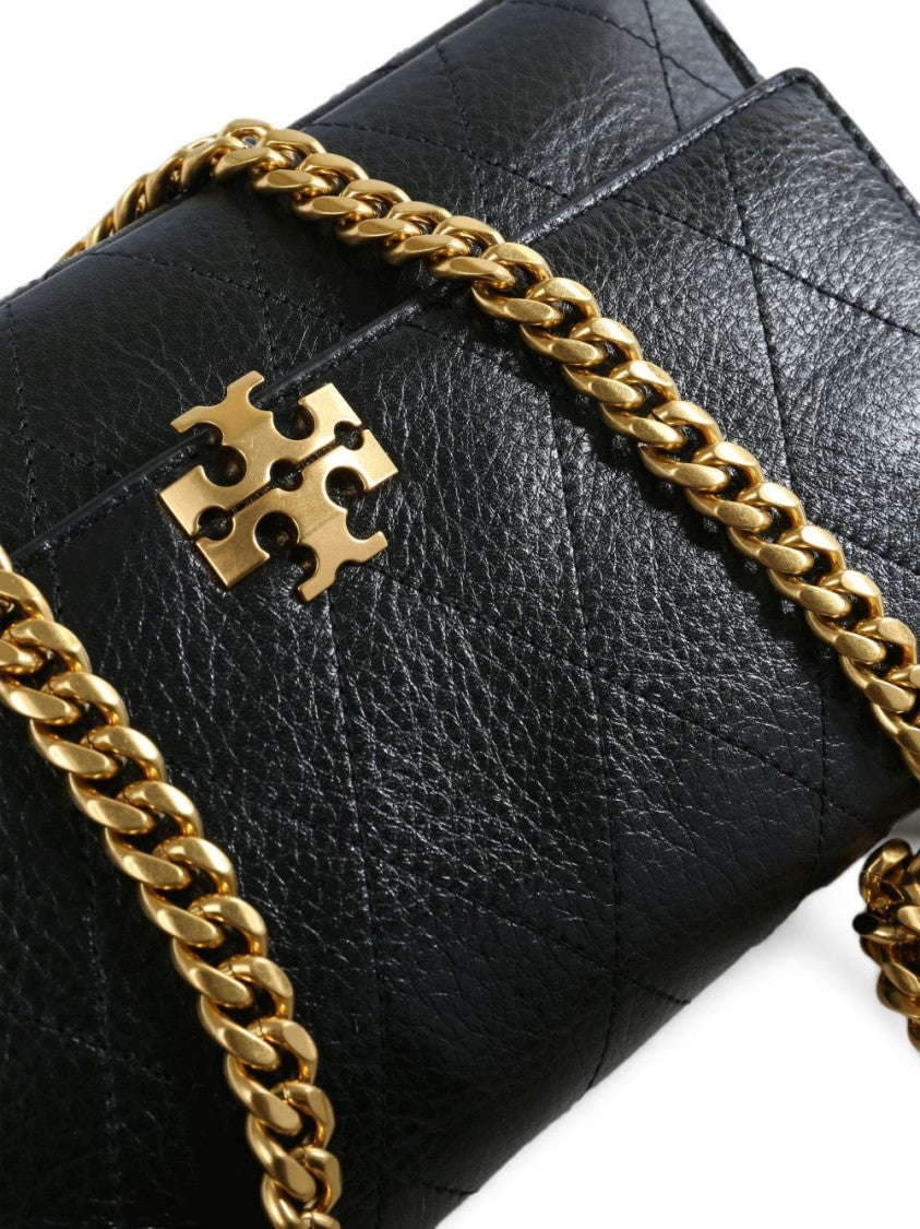 Tory Burch Black Quilted Chain Strap Leather Shoulder Bag