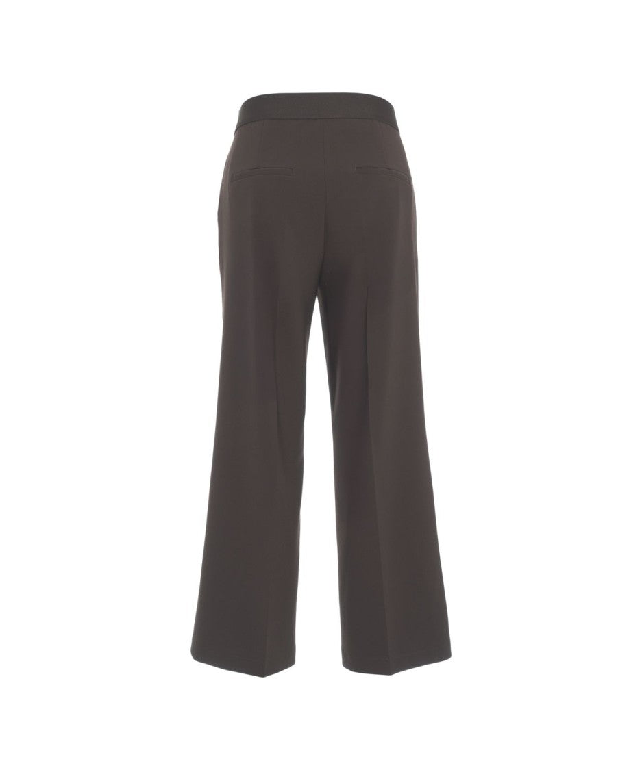 Cambio Fluid Wide-Leg Trousers With Elegant Pleats