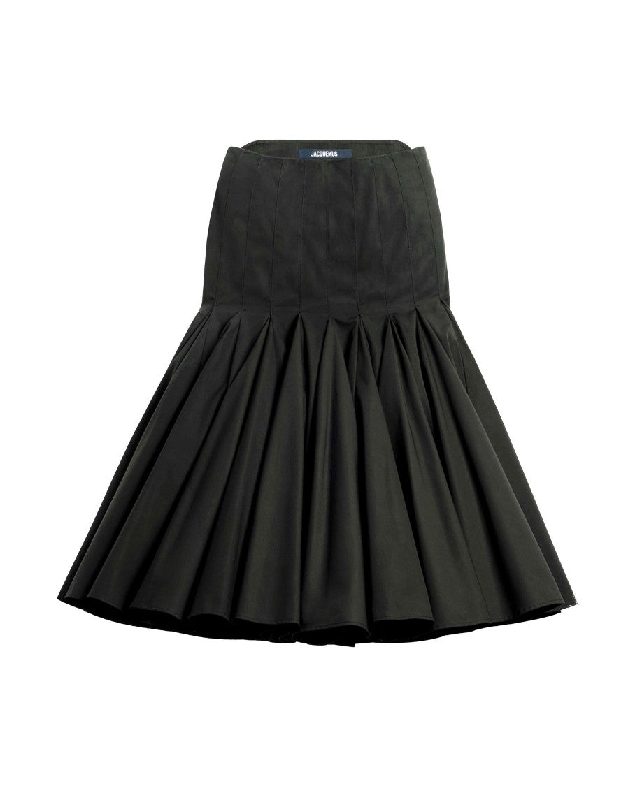 Jacquemus Bandeau Long Skirt With Flowing Flounces