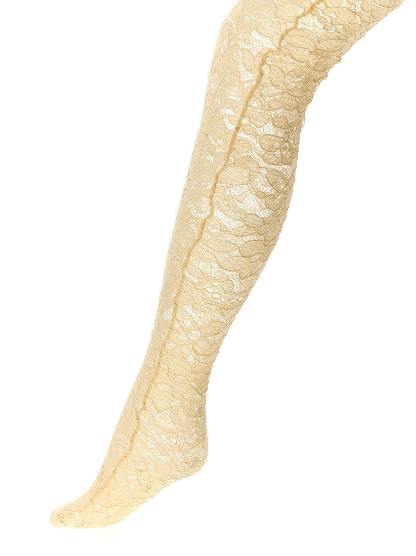 Valentino Garavani Pizzo Rebordè Tights