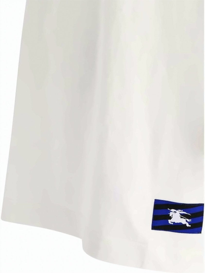 Burberry Short-Sleeved Cotton T-Shirt With Emblematic Detail