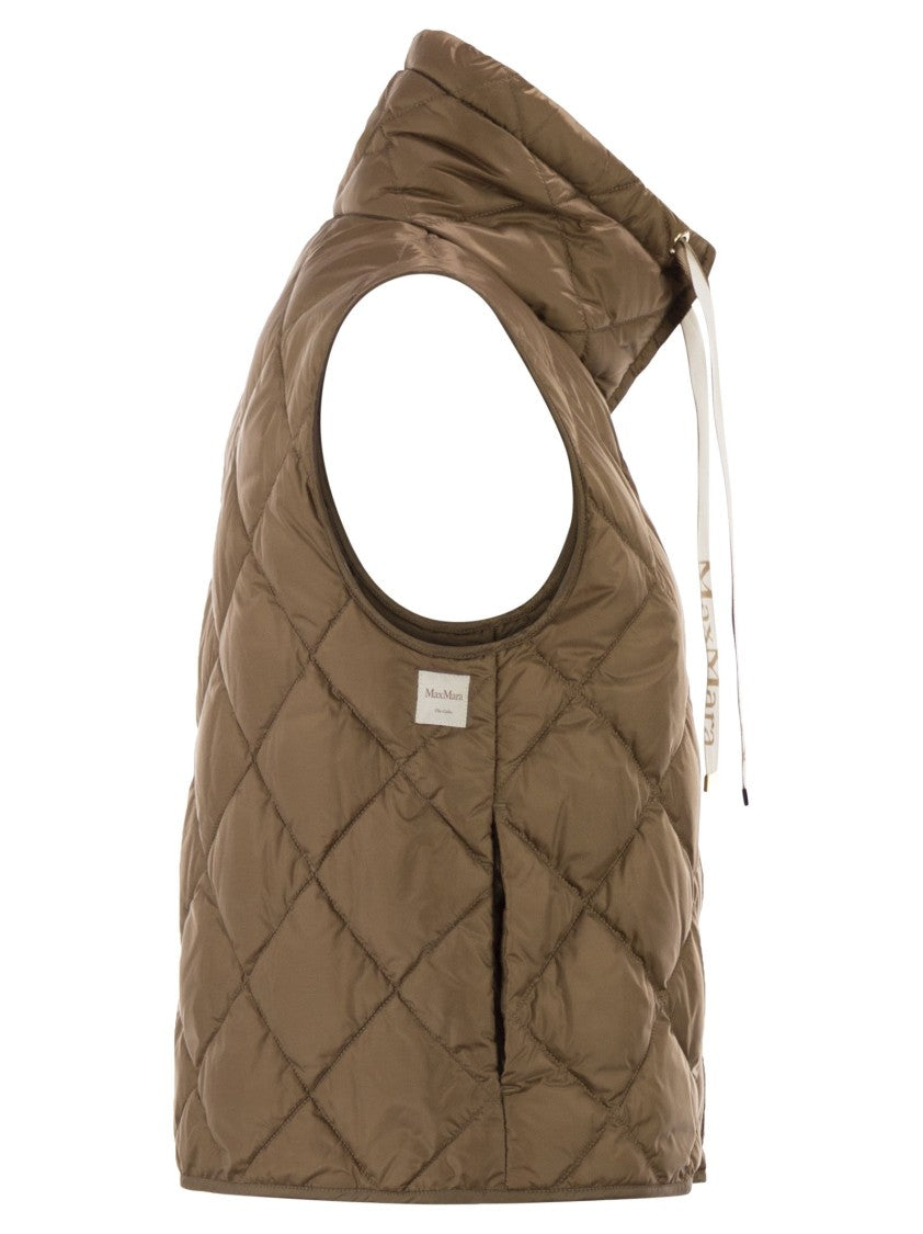 Max Mara Tegic - Drip-Proof Canvas Padded Waistcoat