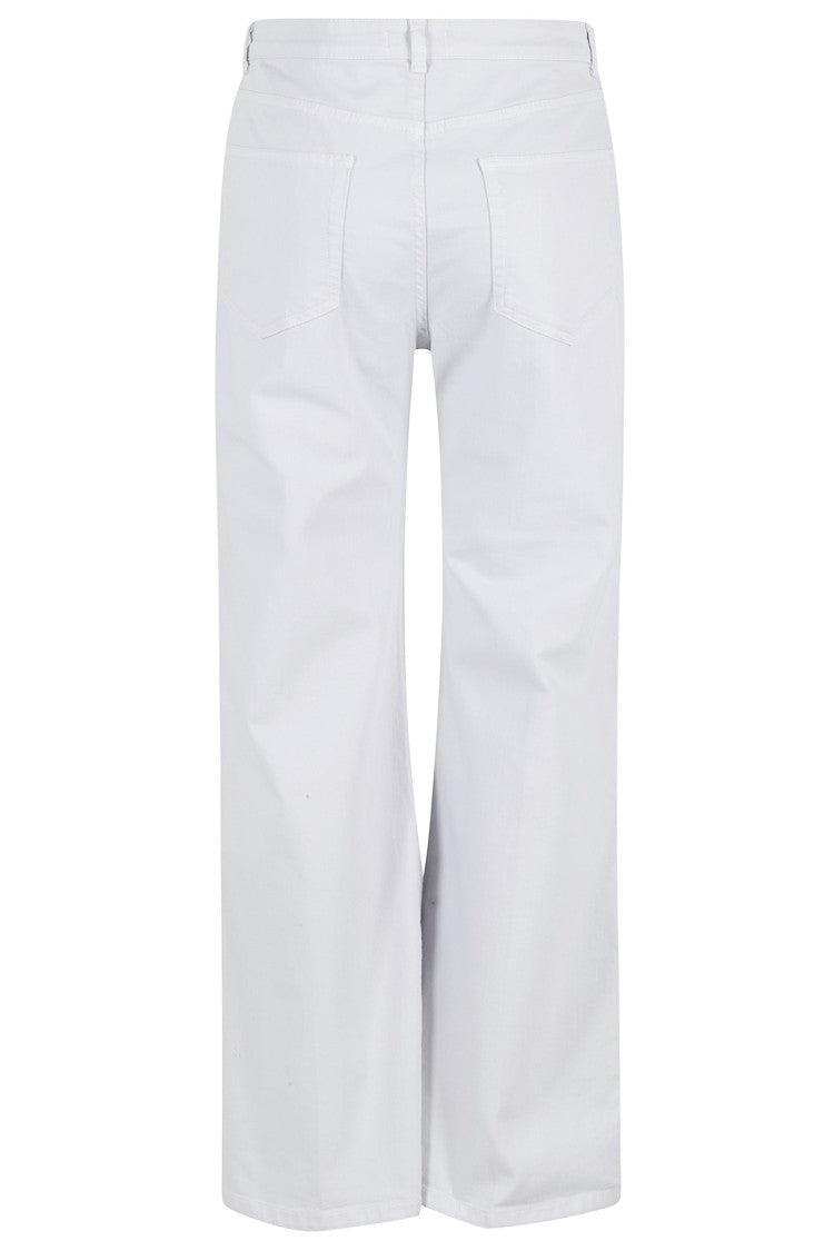 Seventy Light Blue Flared Belt-Loops Cotton Pants