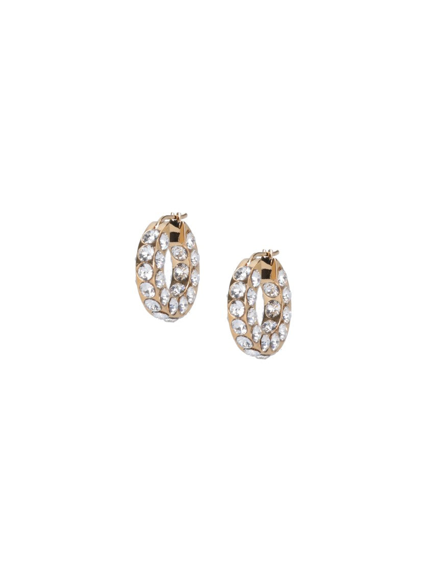 Amina Muaddi "Jahuni" Earrings – Gold